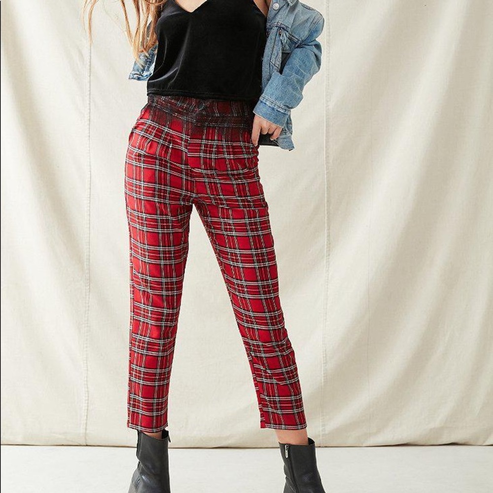 urban renewal tartan plaid pants